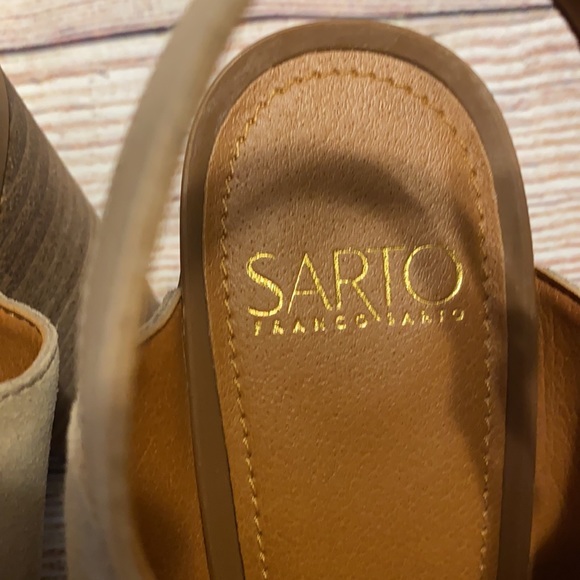 NWOT leather chunky heel sandals - Picture 5 of 7